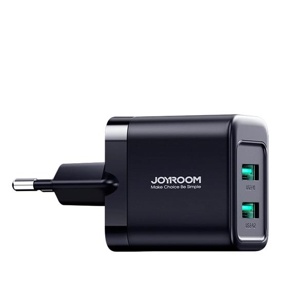 Ładowarka sieciowa Joyroom JR-TCN01 2xUSB-A  12W 2.4A - czarna