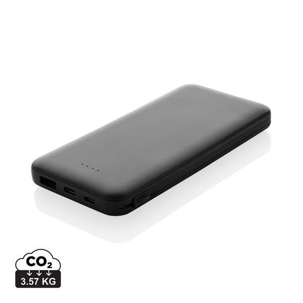 Power bank 10000 mAh Lockhart, zintegrowane kable - P322.431