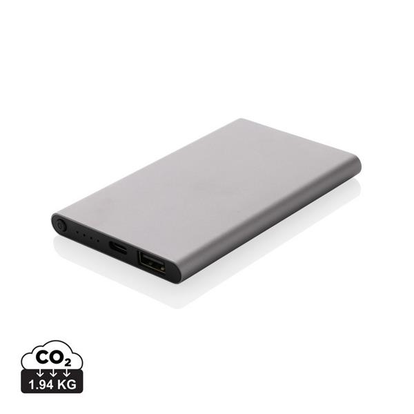 Power bank 4000 mAh z aluminium z recyklingu - P322.420