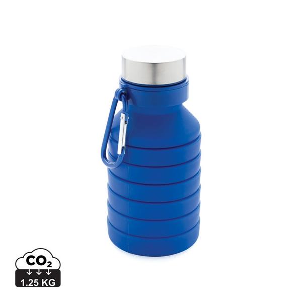 Składana butelka sportowa 550 ml z karabińczykiem - P432.625