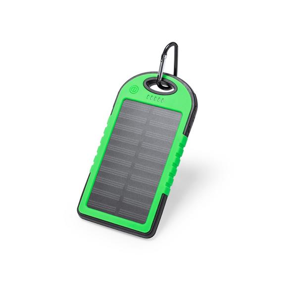 Wodoodporny power bank 4000 mAh, ładowarka słoneczna - V0354-06