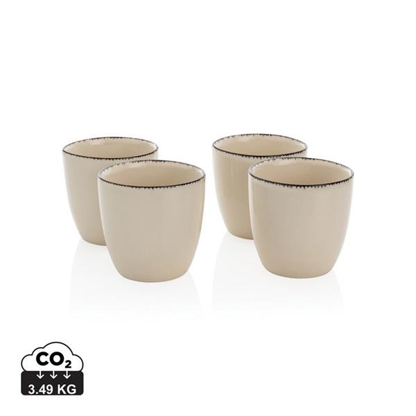 Zestaw kubków ceramicznych 120 ml Ukiyo, 4 el. - P432.403