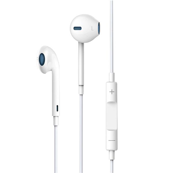 Devia słuchawki przewodowe Smart EarPods jack 3,5mm douszne białe