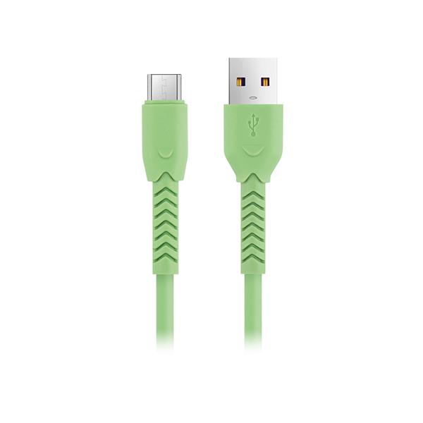 Maxlife kabel MXUC-04 USB - microUSB 1,0 m 3A zielony