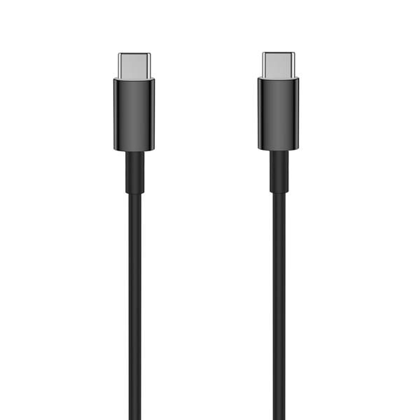 Setty kabel USB-C - USB-C 1,0 m 3A czarny