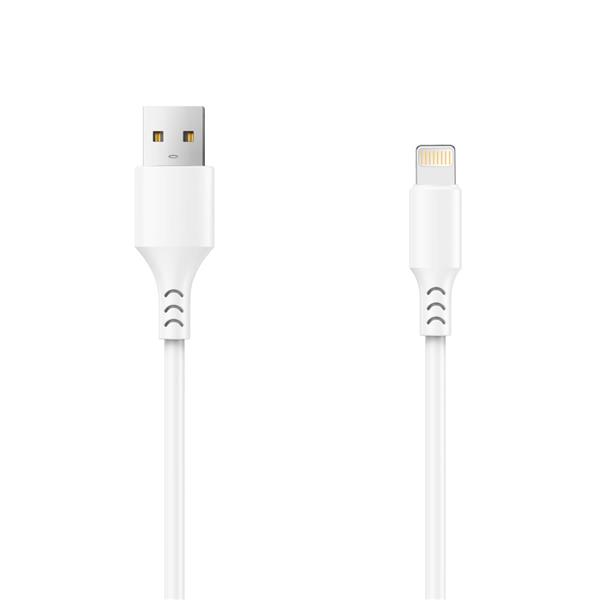 Setty kabel USB - Lightning 1,0 m 2A biały NEW