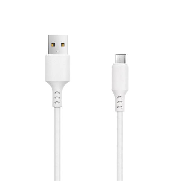 Setty kabel USB - microUSB 1,0 m 2A biały NEW