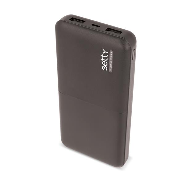 Setty power bank 10000 mAh SPB-10 czarny