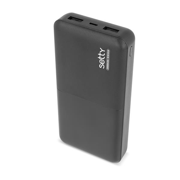 Setty power bank 20000 mAh SPB-20 czarny