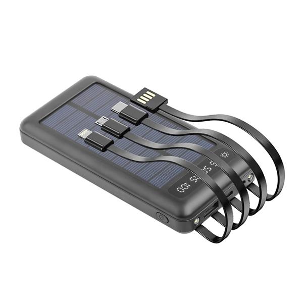 Setty power bank solarny SLR-100 10000 mAh czarny