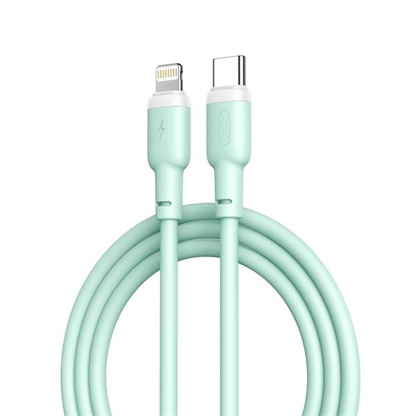 XO kabel NB208A PD USB-C - Lightning 1,0m 20W zielony