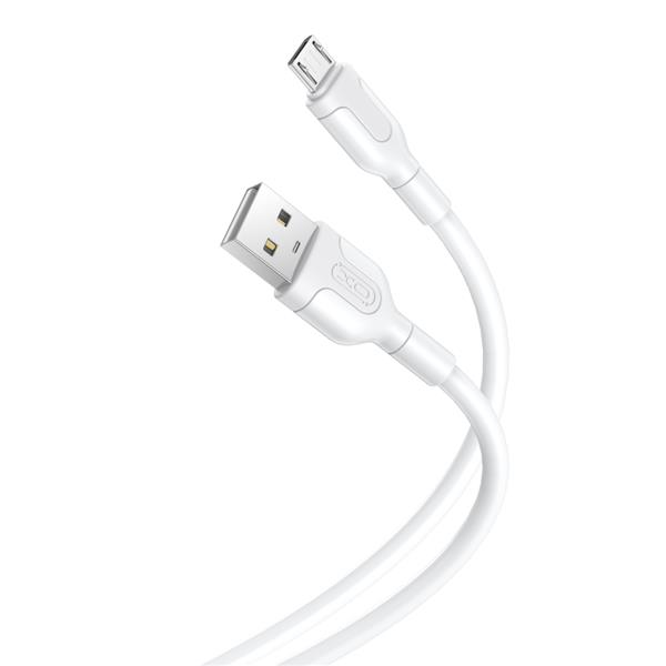 XO kabel NB212 USB - microUSB 1,0 m 2,1A biały