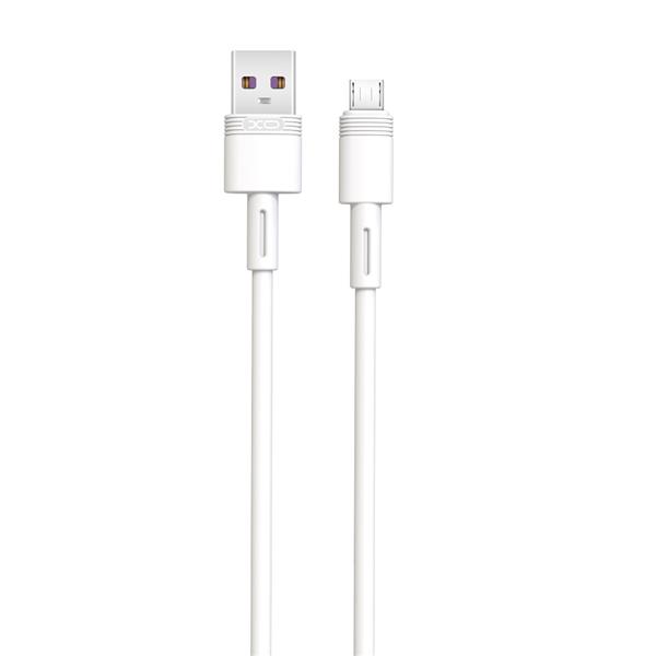 XO kabel NB-Q166 USB - microUSB 1,0 m 5A biały