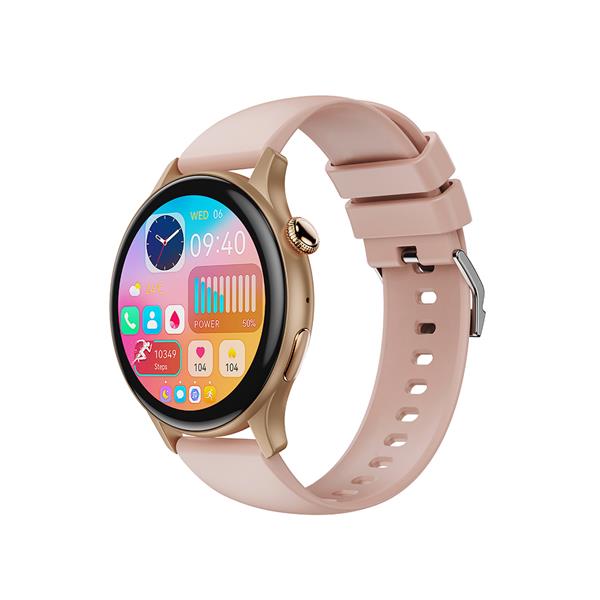 XO smartwatch J6 Amoled różowo-złoty