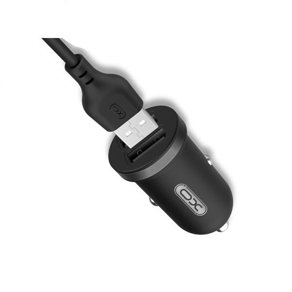 żXO ładowarka samochodowa TZ08 2x USB 2,1A czarna + kabel Lightning