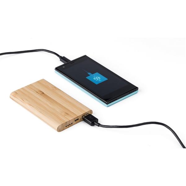 Bambusowy power bank 4000 mAh - V0339-16