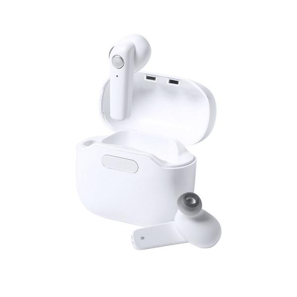 Bezprzewodowe słuchawki douszne w stacji ładującej ze sterylizacją UV-C - V0183-02