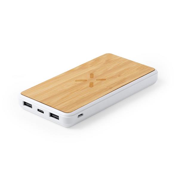 Bezprzewodowy power bank 8000 mAh, ładowarka bezprzewodowa 5W - V0314-00