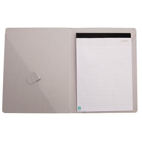 Teczka konferencyjna ok. A4 z kartonu z recyklingu z notatnikiem - V2592-00