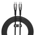 Baseus Glimmer Series kabel do szybkiego ładowania USB-C 480Mb/s PD 100W 2m czarny