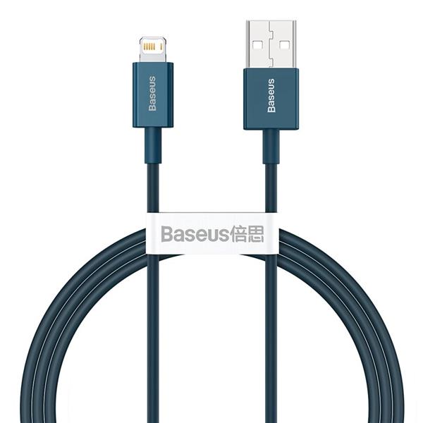 Baseus Superior kabel USB - Lightning 2,4A 1 m Niebieski (CALYS-A03)