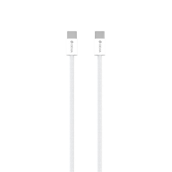 Devia kabel Smart EC325 PD USB-C - USB-C 1,0 m 60W 3A biały