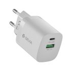 Devia ładowarka sieciowa Smart PD GaN 30W 1x USB-C 1x USB biała