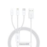 Kabel Baseus Superior Series USB-A - USB-C / Lightning / micro USB 3.5A 1m - biały