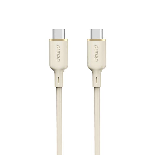 Kabel Dudao L7SCC USB-C - USB-C 100W 2m - beżowy