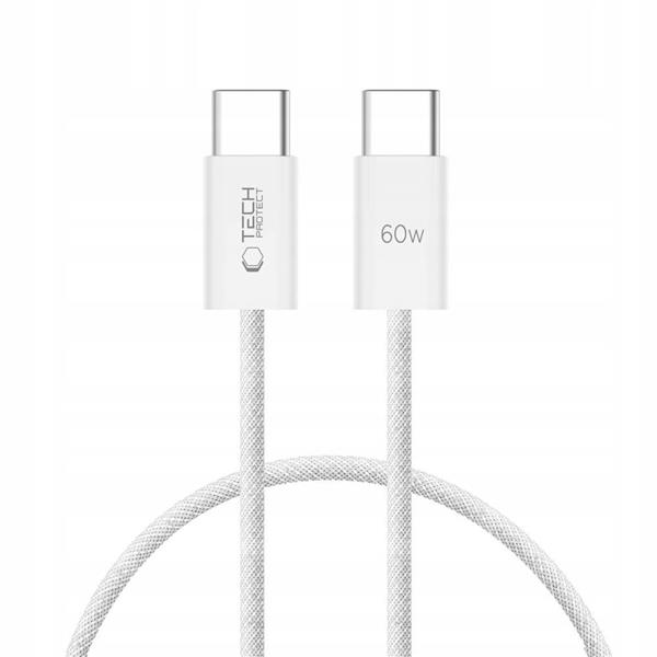 Kabel Tech-Protect UltraBoost Classic USB-C / USB-C PD 60W 3A 0.25m - biały