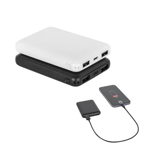 LEAKEY 5. Power bank 5.000 mAh w ABS pochodzącego z recyklingu (100% rABS)