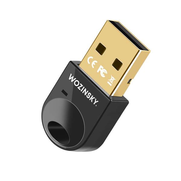 Mini adapter Bluetooth 5.4 Wozinsky WUSB54YS USB-A odbiornik nadajnik do komputera - czarny