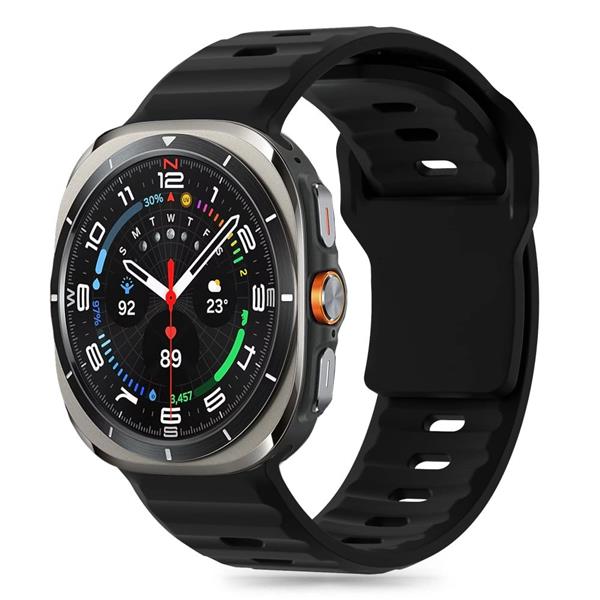Pasek Tech-Protect Silicone Line do Samsung Galaxy Watch Ultra (47 mm) - czarny