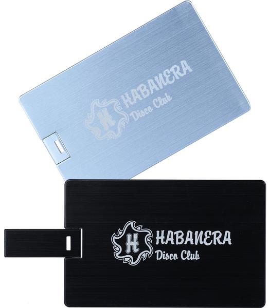 Pendrive karta z metalu 8GB 2.0 - szary