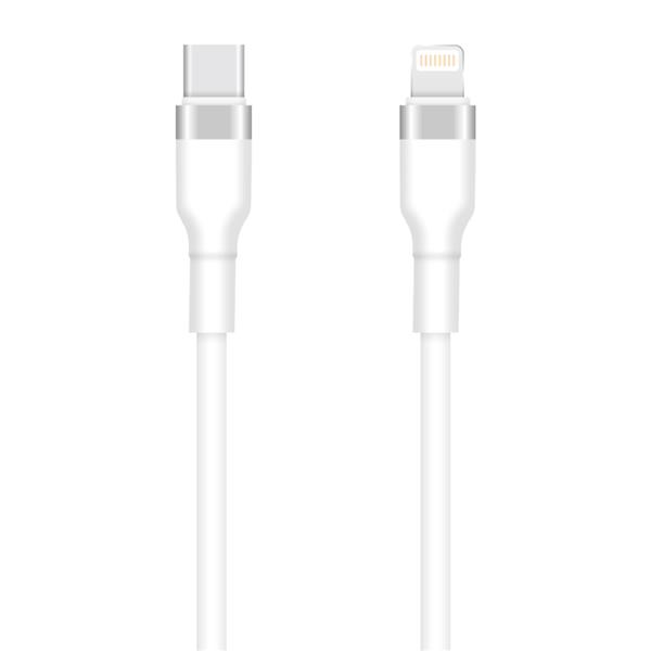 Setty kabel USB-C - Lightning 1m 3A KSC-L-130 biały