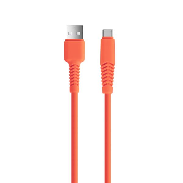 Setty kabel USB - USB-C 1,5 m 2,1A KSA-C-1.5210 pomarańczowy