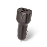 Setty ładowarka samochodowa 1x USB 1x USB-C 2,4A czarna