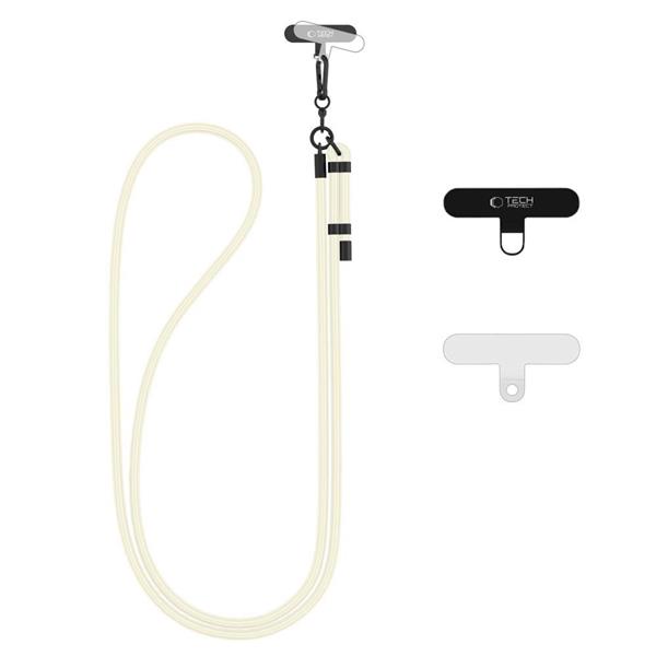 Smycz Tech-Protect C1S Rope Crossbody Strap - biała