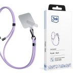 Smycz do smartfona 3mk EasyClip - fioletowa