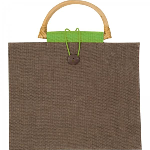 Torba z juty - zielony