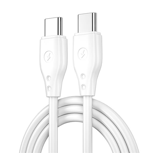 WIWU kabel Pioneer Wi-C002 USB-C - USB-C 67W biały