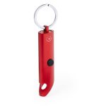 Brelok do kluczy z aluminium z recyklingu, otwieracz do butelek, lampka LED - V2106-05