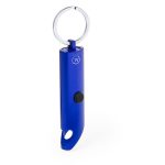 Brelok do kluczy z aluminium z recyklingu, otwieracz do butelek, lampka LED - V2106-11