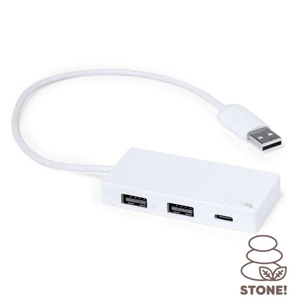 Hub USB i USB-C z ekstraktu z kamienia - V2004-02
