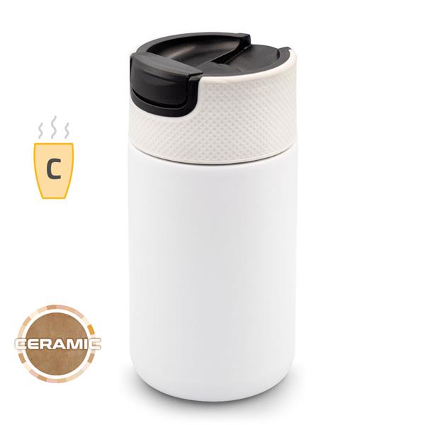 Kubek termiczny 400 ml Air Gifts z ceramiką | Nabila - VA050-02