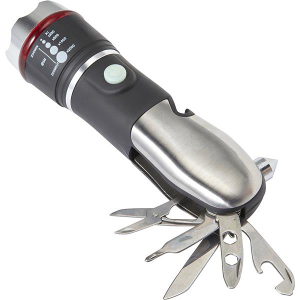Latarka bezpieczeństwa, przecinak do pasów, młotek bezpieczeństwa, nóż kieszonkowy - V8770-03