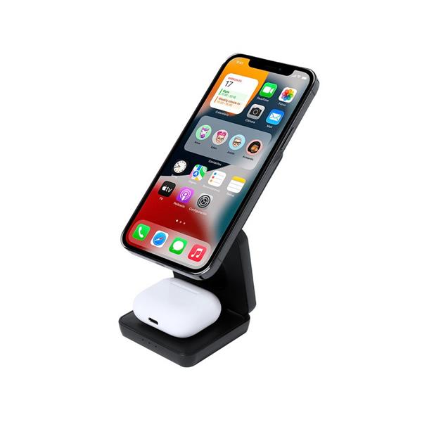 Magnetyczna ładowarka bezprzewodowa 15W z RABS, 3 w 1, stojak na telefon - VA604-03