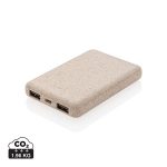 Power bank 5000 mAh ze słomy pszenicznej - P322.139