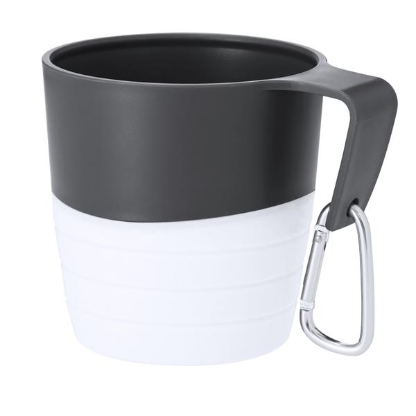 Składany kubek podróżny 340 ml z karabińczykiem - VA669-02