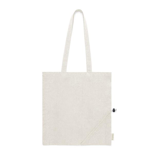 Torba na zakupy z bawełny z recyklingu, składana - V1075-00